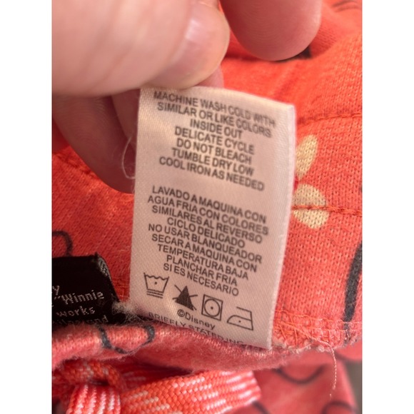 Disney Pajama Pants Medium M Pink Winnie the Pooh Eeyore Lounge Disneycore - Picture 6 of 8